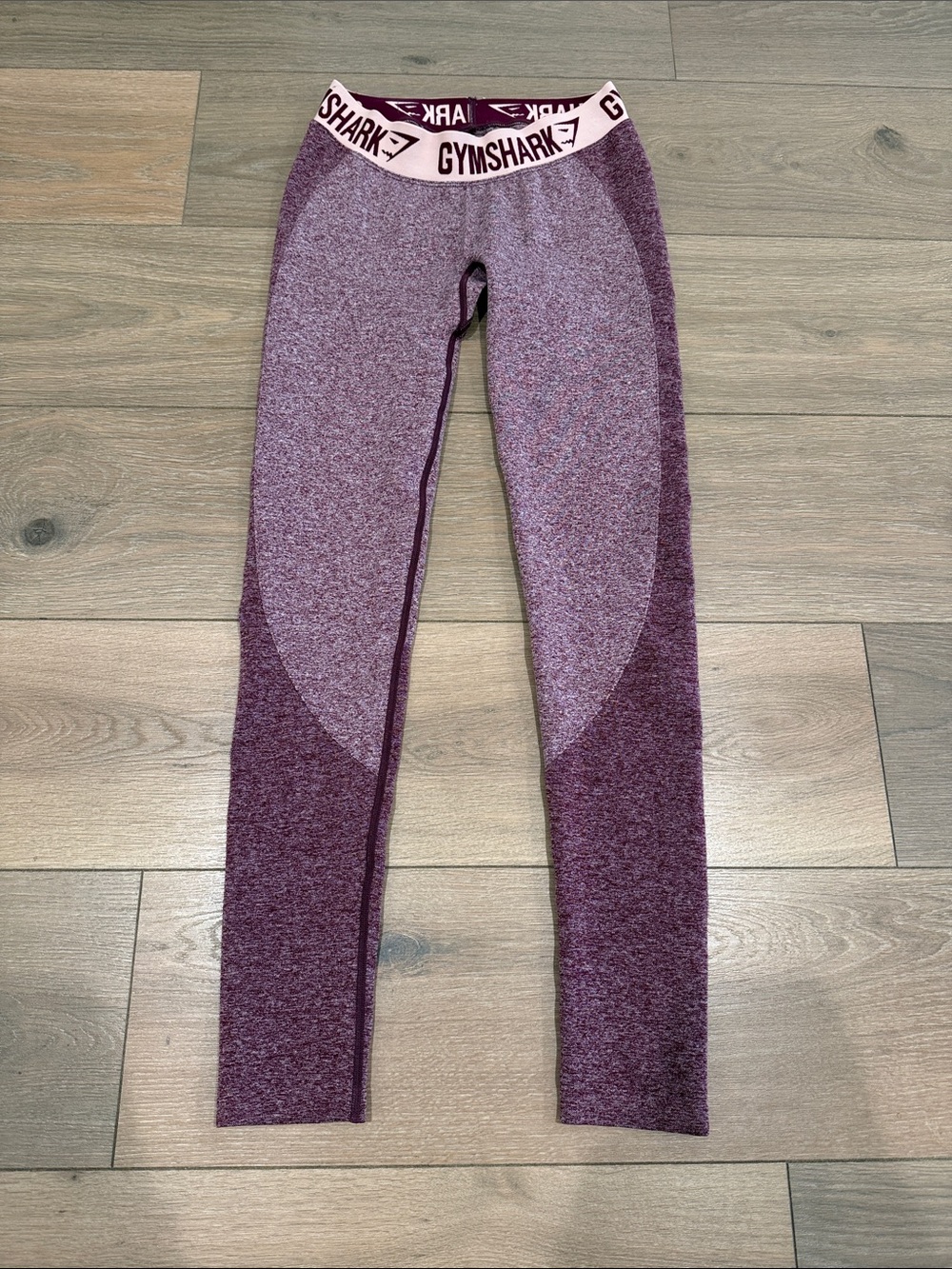 GYMSHARK Purple Pink Marl Flex Seamless Legging Active Gym Workout Size Small